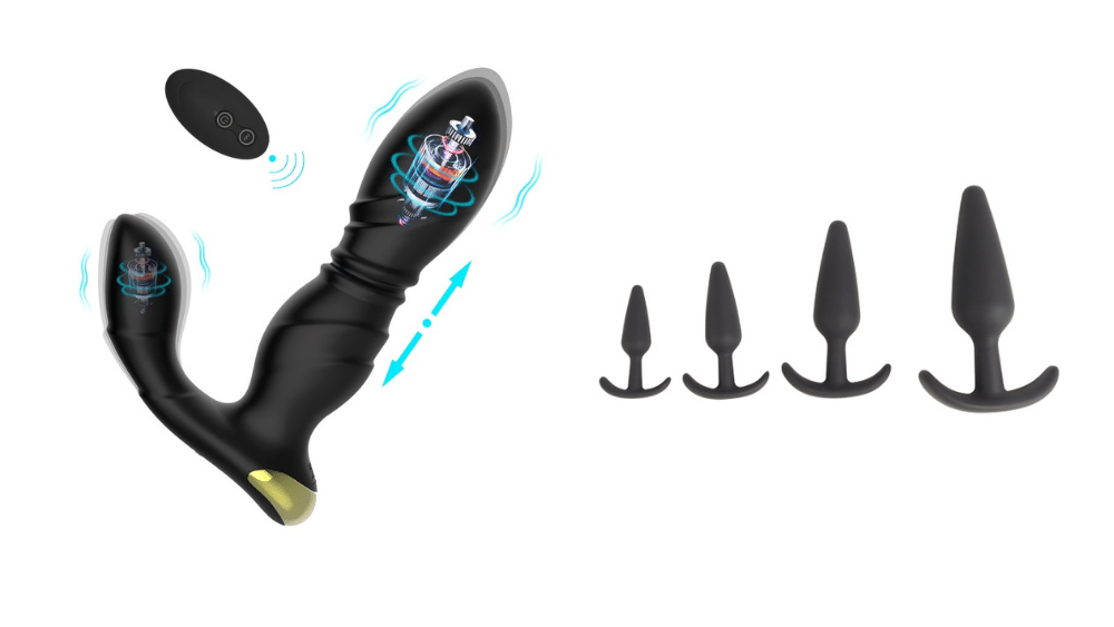 a variety of anal toys and butt plugs