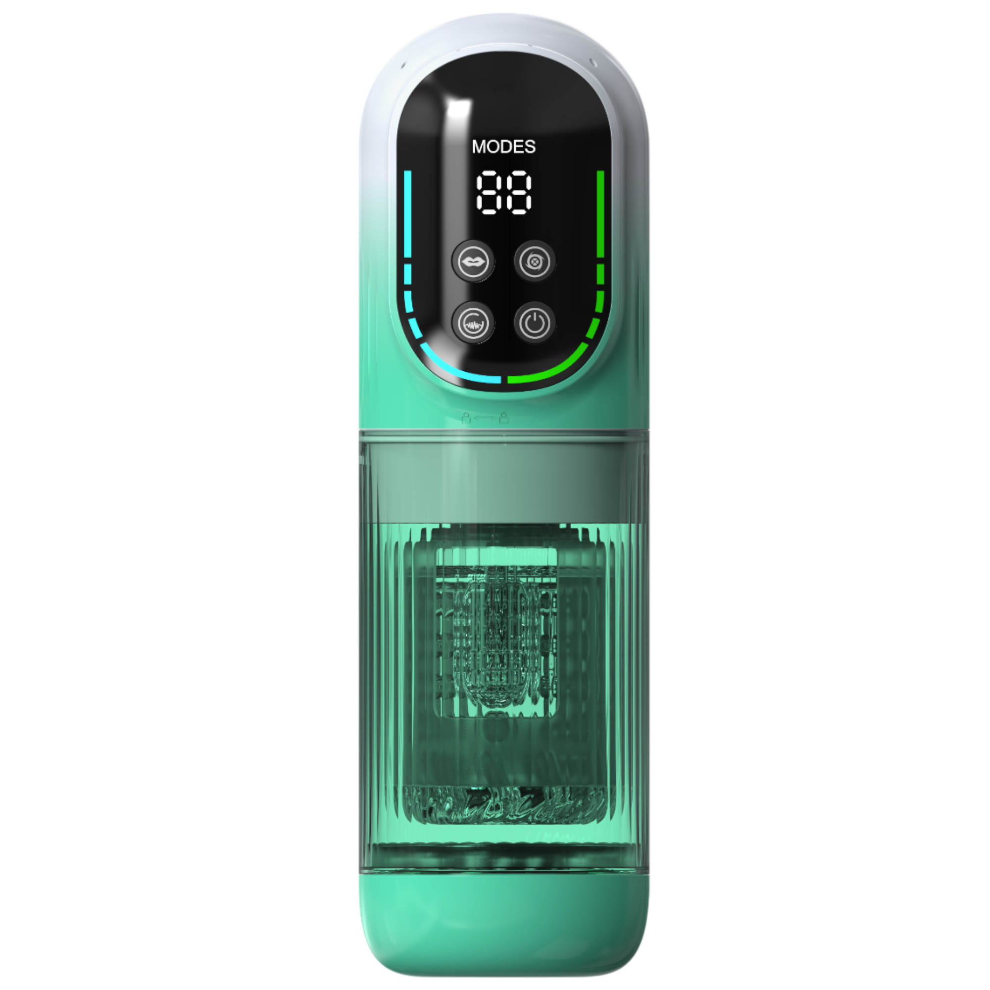 Rotating and Sucking Blowjob toy - Green