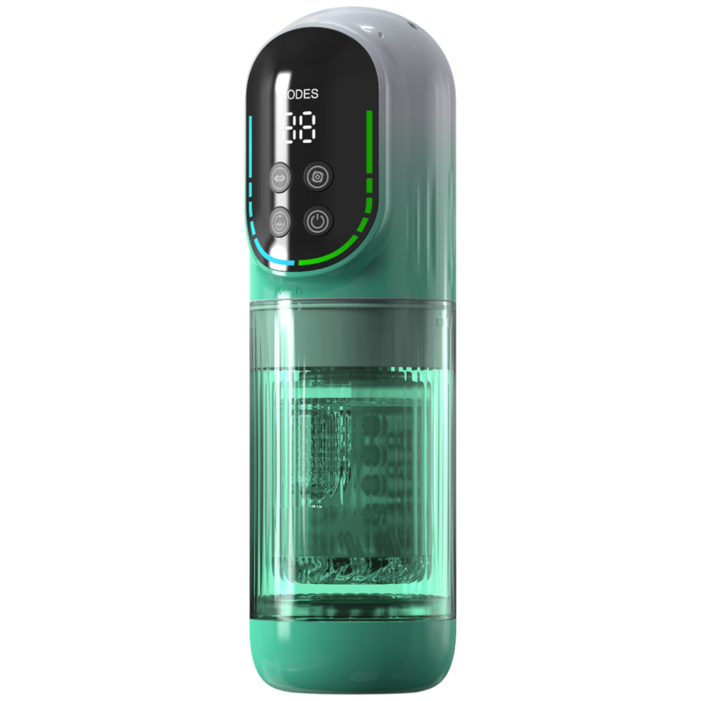 Rotating and Sucking Blowjob toy – Green
