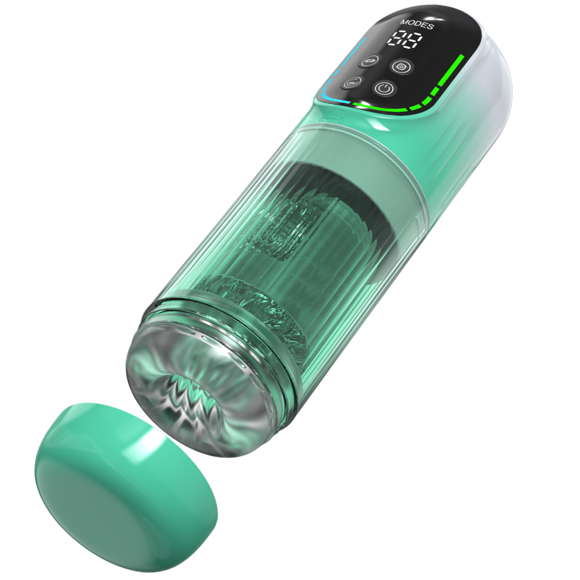 Rotating and Sucking Blowjob toy - Green