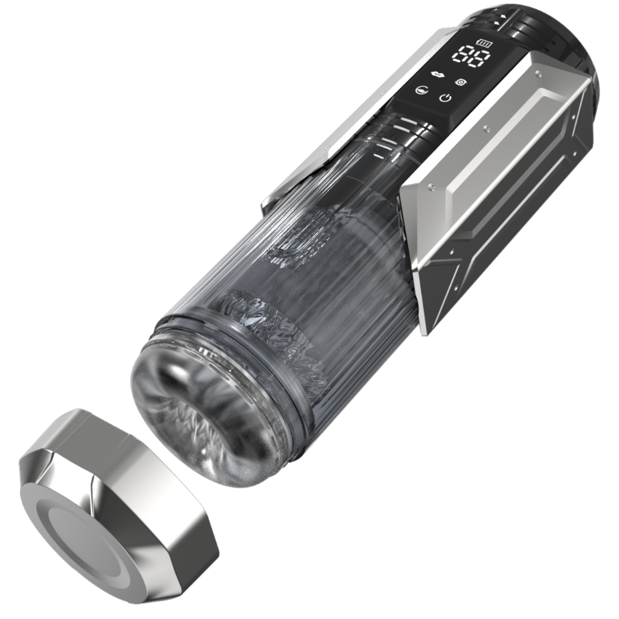 Telescopic sucking blowjob toy